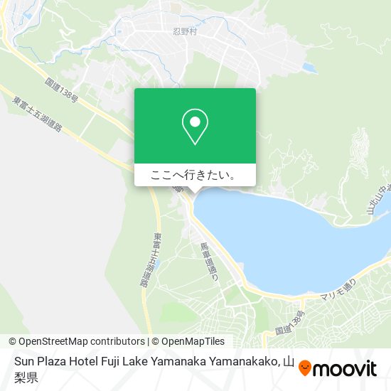 Sun Plaza Hotel Fuji Lake Yamanaka Yamanakako地図
