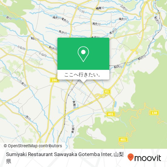 Sumiyaki Restaurant Sawayaka Gotemba Inter地図