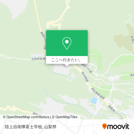 陸上自衛隊富士学校地図