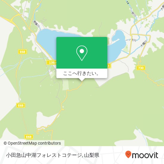 小田急山中湖フォレストコテージ地図