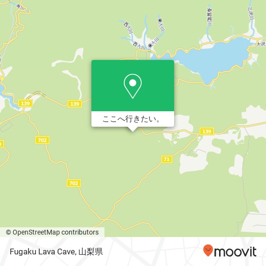 Fugaku Lava Cave地図