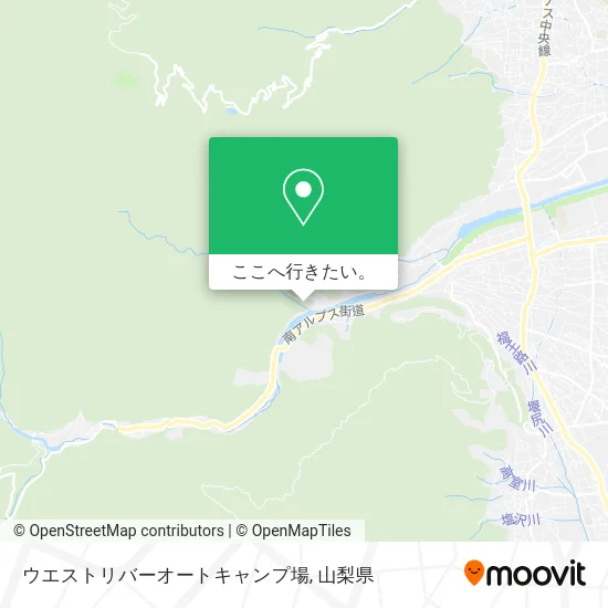 ウエストリバーオートキャンプ場地図