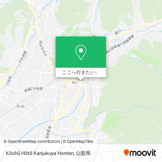 Kōshū Hōtō Kanjukuya Honten地図