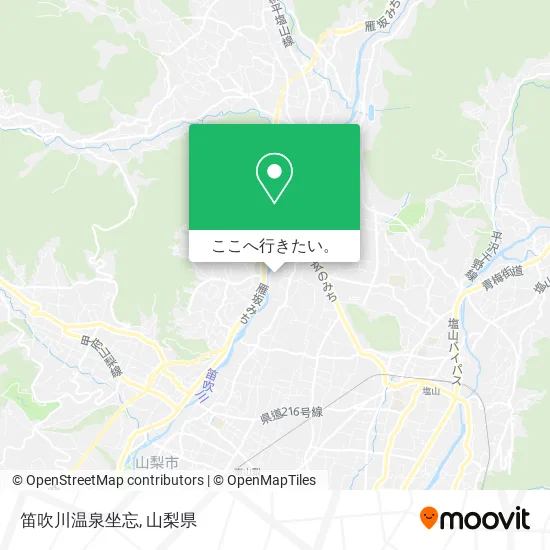 笛吹川温泉坐忘地図