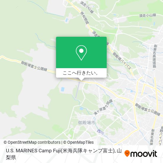 U.S. MARINES Camp Fuji(米海兵隊キャンプ富士)地図