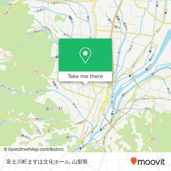 富士川町ますほ文化ホール地図