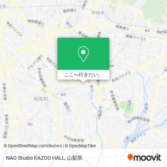 NAO Studio KAZOO HALL地図