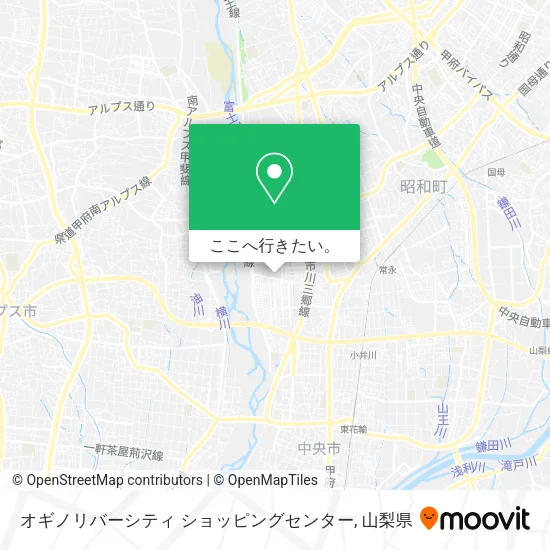 オギノリバーシティ ショッピングセンター地図