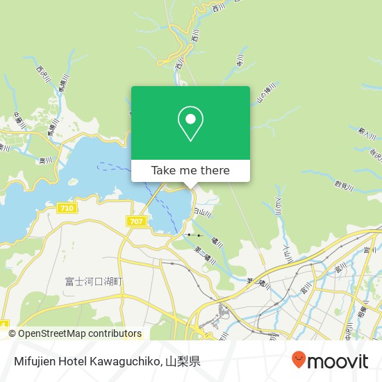 Mifujien Hotel Kawaguchiko地図
