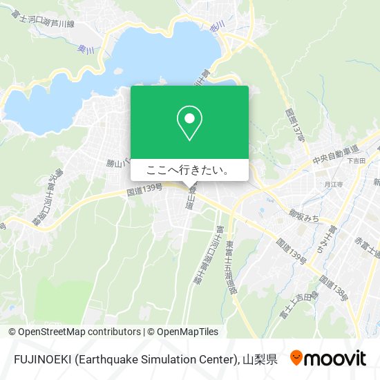 FUJINOEKI (Earthquake Simulation Center)地図