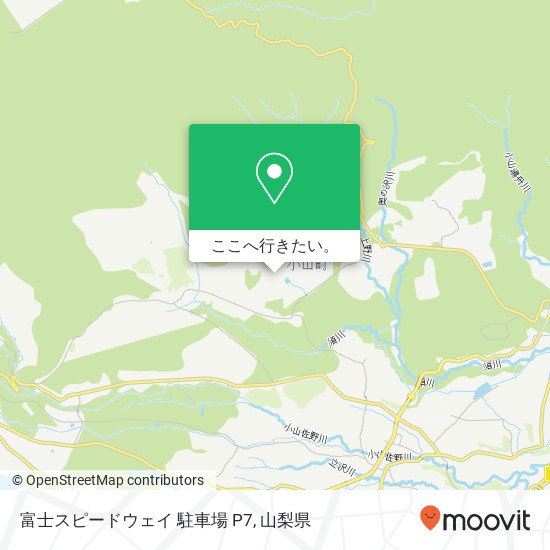 富士スピードウェイ 駐車場 P7地図