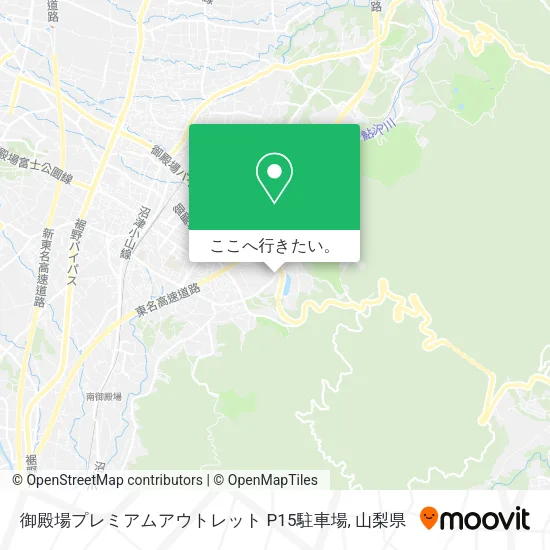 御殿場プレミアムアウトレット P15駐車場地図