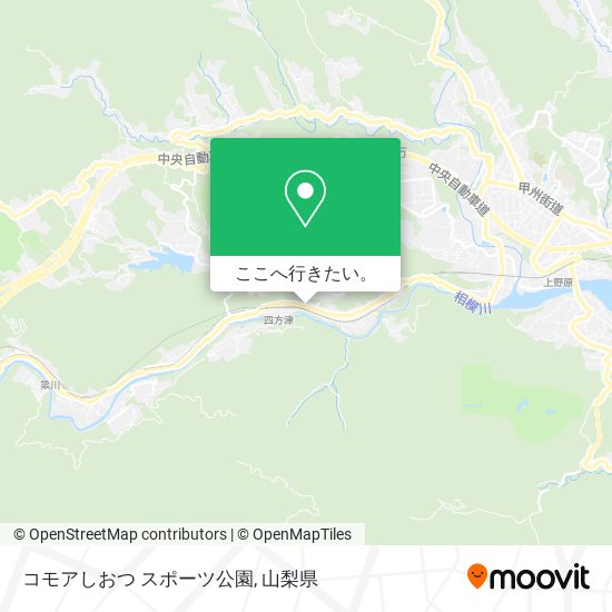 コモアしおつ スポーツ公園地図