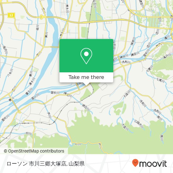 ローソン 市川三郷大塚店地図
