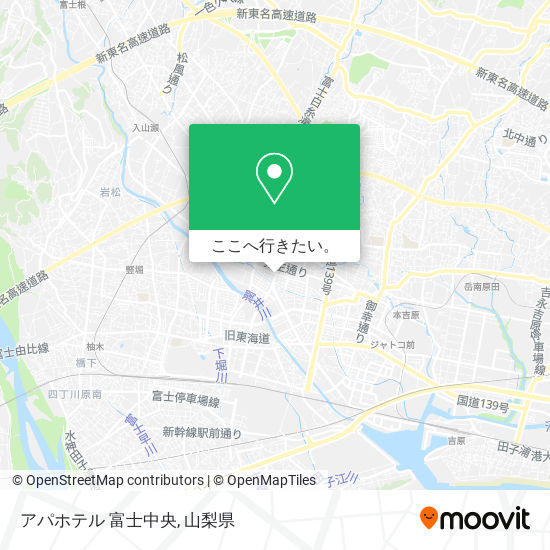 アパホテル 富士中央地図