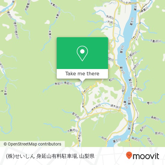 (株)せいしん 身延山有料駐車場地図