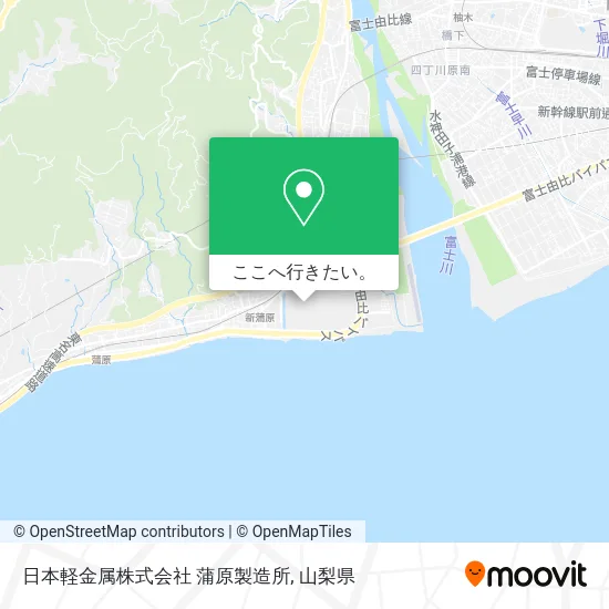 日本軽金属株式会社 蒲原製造所地図
