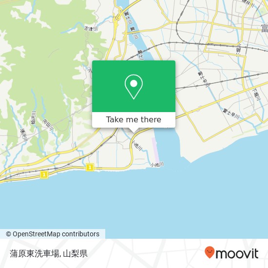 蒲原東洗車場地図