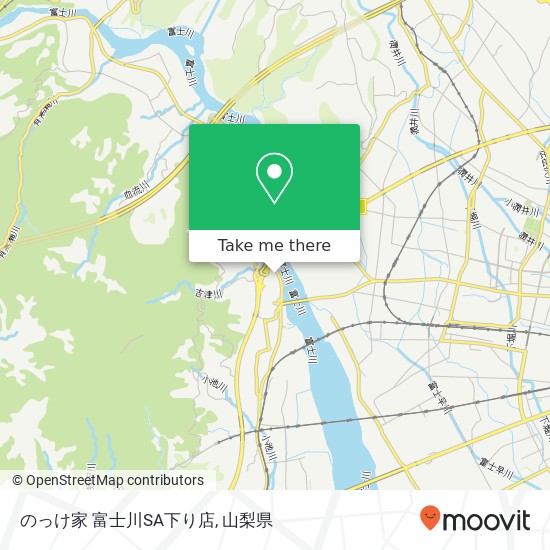 のっけ家 富士川SA下り店地図