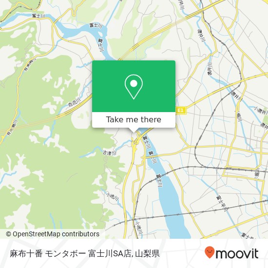 麻布十番 モンタボー 富士川SA店地図