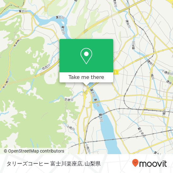 タリーズコーヒー 富士川楽座店地図