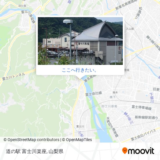道の駅 富士川楽座地図