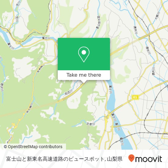 富士山と新東名高速道路のビュースポット地図