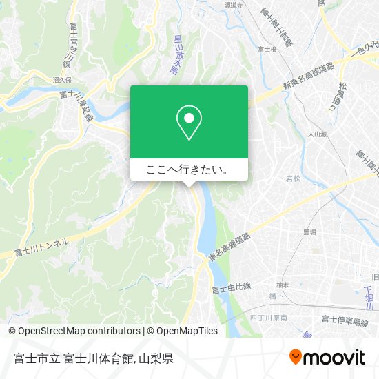 富士市立 富士川体育館地図
