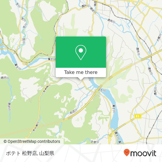 ポテト 松野店地図