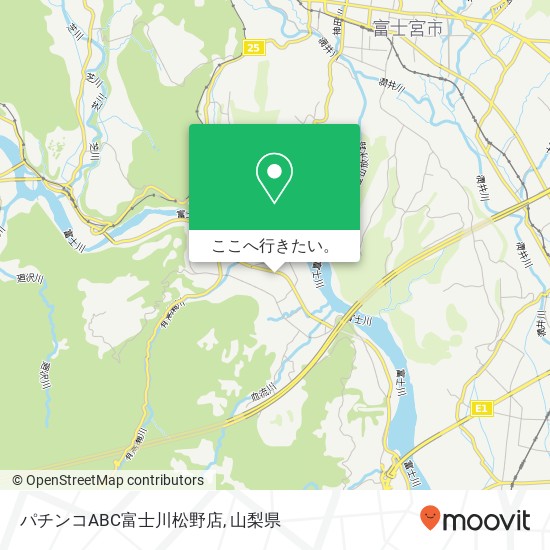 パチンコABC富士川松野店地図