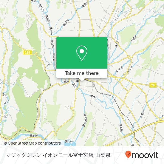 マジックミシン イオンモール富士宮店地図