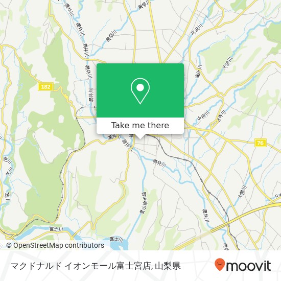 マクドナルド イオンモール富士宮店地図