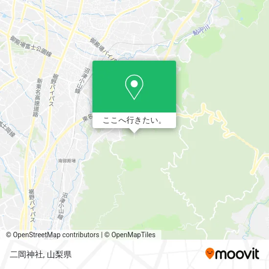 二岡神社地図