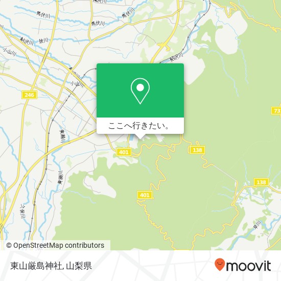 東山厳島神社地図
