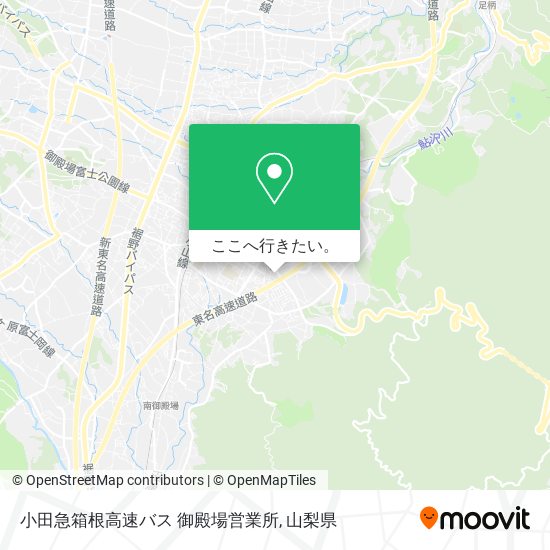 小田急箱根高速バス 御殿場営業所地図