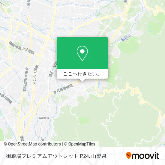 御殿場プレミアムアウトレット P24地図