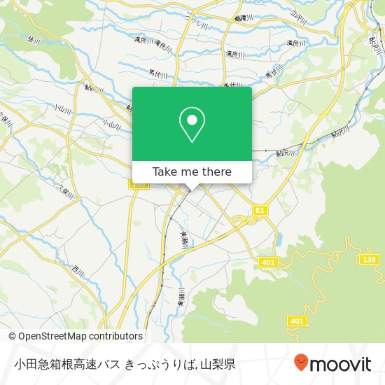 小田急箱根高速バス きっぷうりば地図