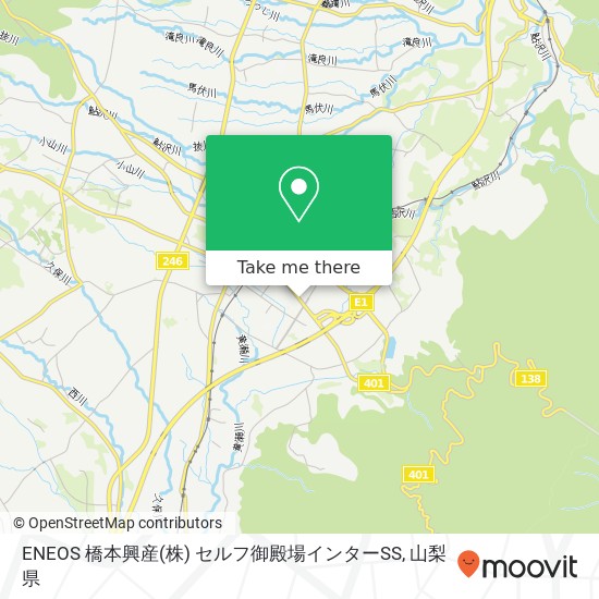 ENEOS 橋本興産(株) セルフ御殿場インターSS地図