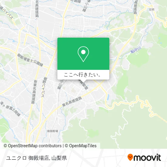 ユニクロ 御殿場店地図