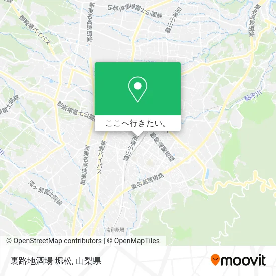裏路地酒場 堀松地図