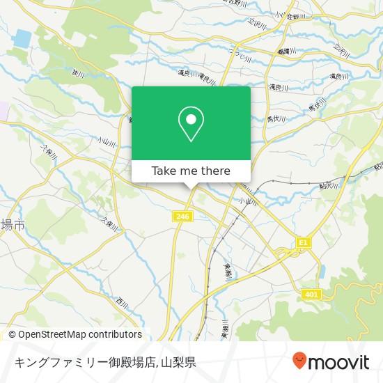 キングファミリー御殿場店地図