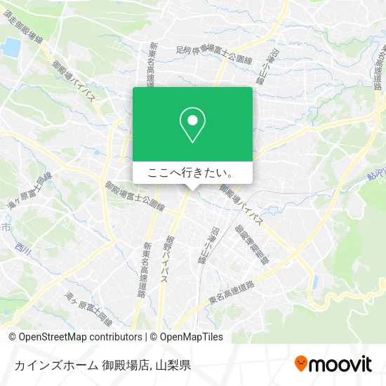 カインズホーム 御殿場店地図