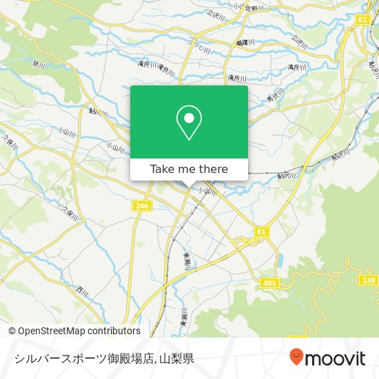 シルバースポーツ御殿場店地図