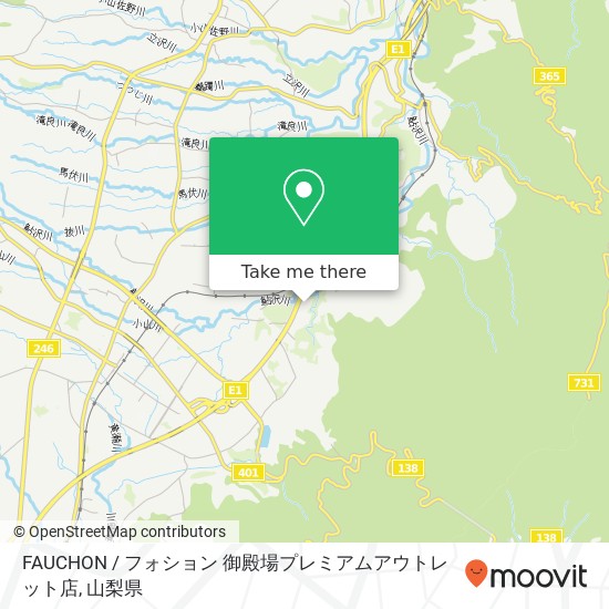 FAUCHON / フォション 御殿場プレミアムアウトレット店地図