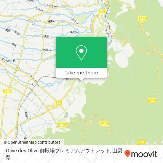 Olive des Olive 御殿場プレミアムアウトレット地図