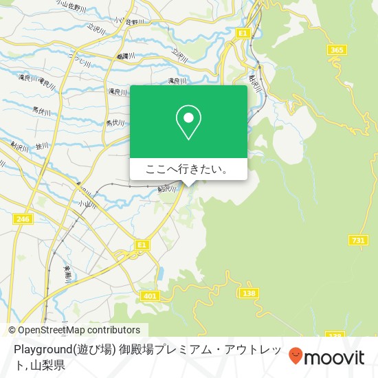 Playground(遊び場) 御殿場プレミアム・アウトレット地図