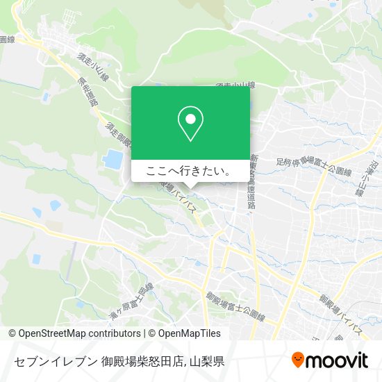セブンイレブン 御殿場柴怒田店地図