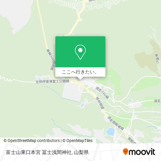 富士山東口本宮 冨士浅間神社地図