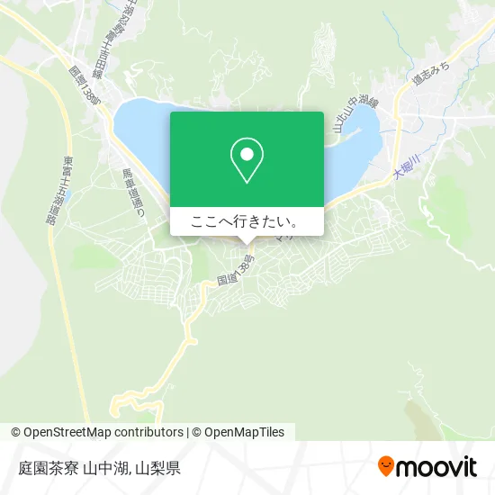 庭園茶寮 山中湖地図