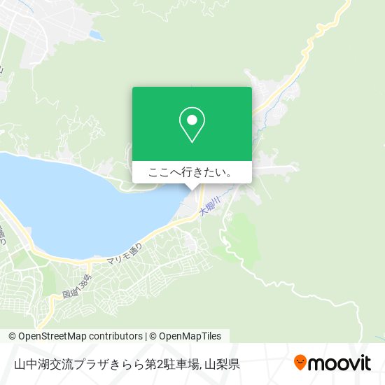 山中湖交流プラザきらら第2駐車場地図